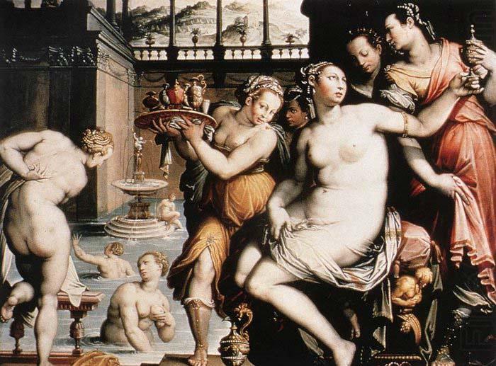 ZUCCHI  Jacopo The Toilet of Bathsheba after 1573 china oil painting image